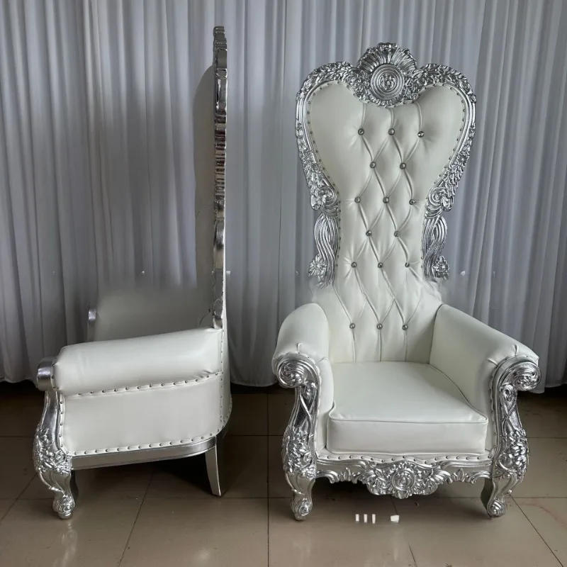 Description Picture 4 of itemFactory direct sales European neoclassical high back chair king chair KTV hotel aisle decorative chair wedding bride and groom