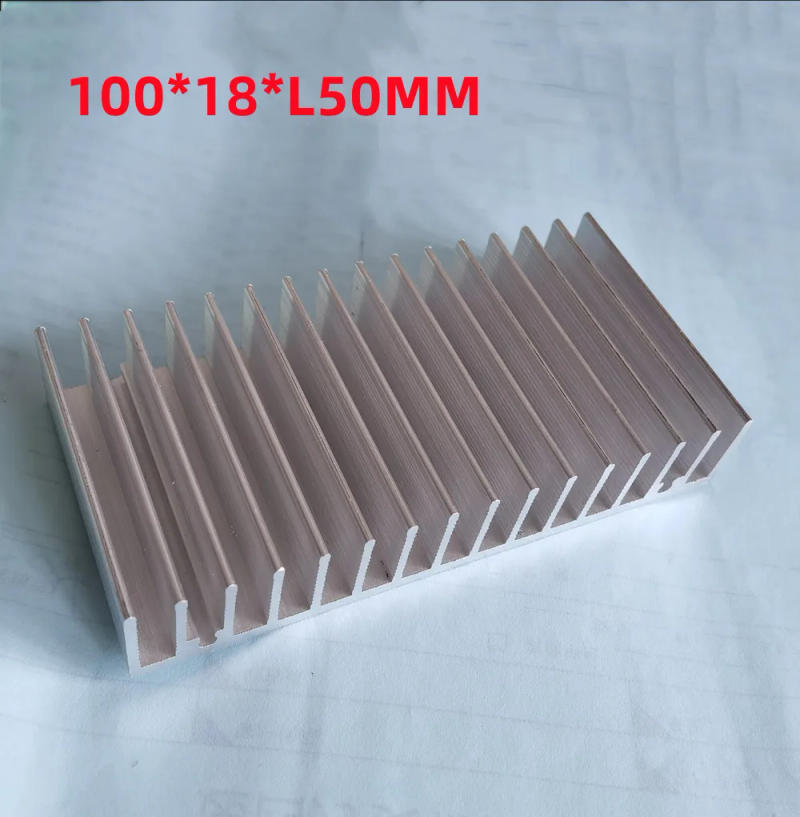 Description Picture 4 of itemHot Aluminum Alloy Heatsink Cooling Pad For High Power LED IC Chip Cooler Radiator Heat Sink for LED COB Light 100*18*L50MM