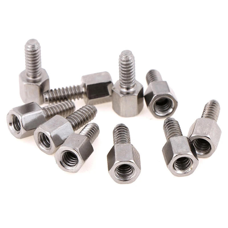 Description Picture 4 of item10Sets 5+7mm Header Plate Bracket Stud Bolt & Nut Nuts Screw For D-Sub VGA serial New