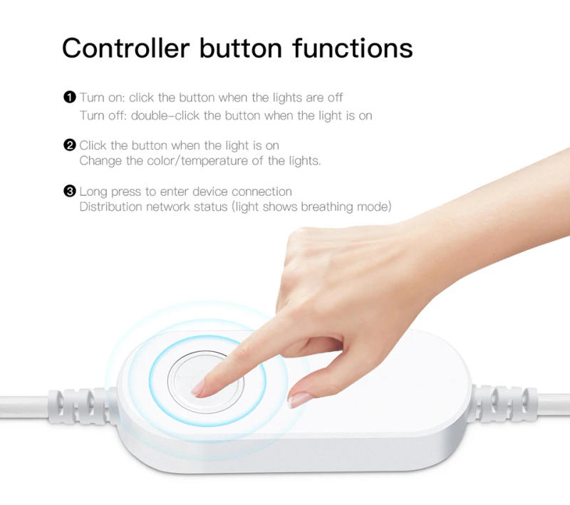 Description Picture 5 of item5V USB Tuya Zigbee 3.0 COB LED Strip Light 1m-5m White/Warm White Flexible Dimmable Lights Home Decoration For Alexa Google Home