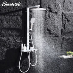 Bathroom Mixer Tap Shower Faucets High Pressure Shower System With Shower Head For Bath Sprayer Wall Faucet For Bathroom