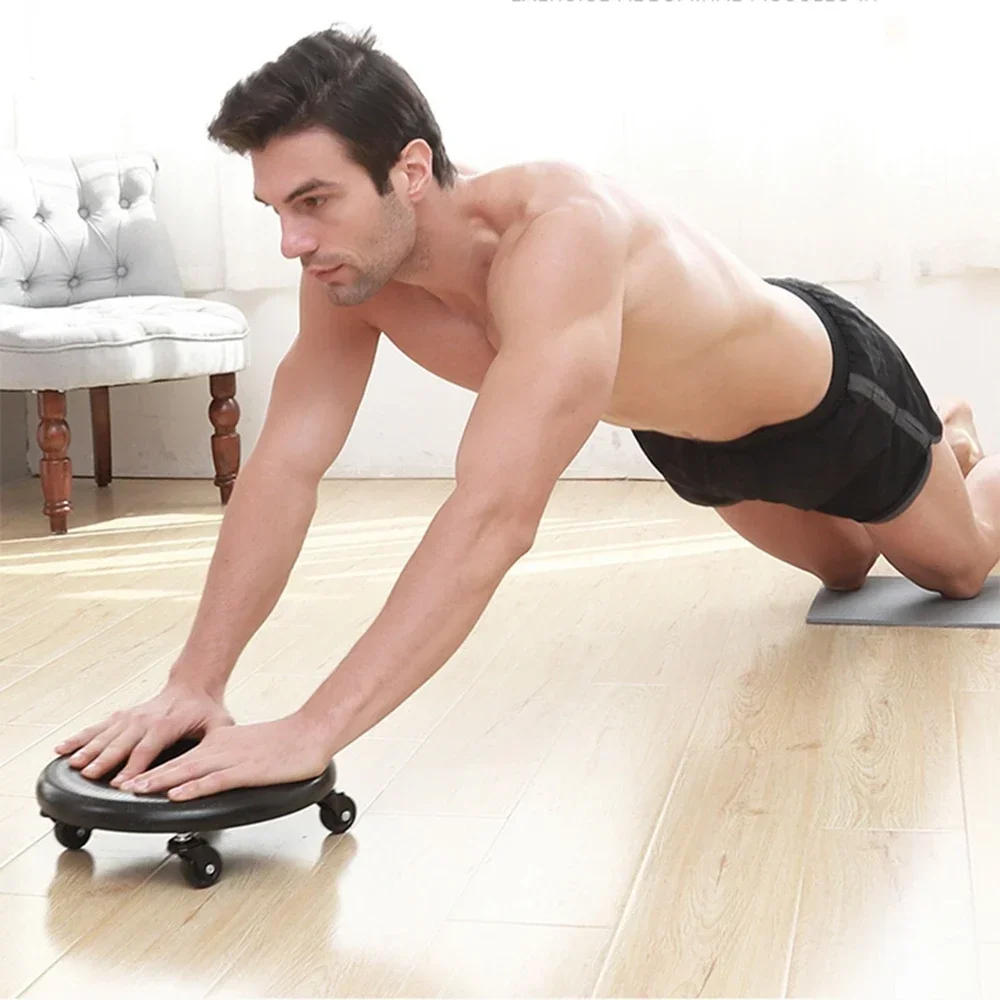 Description Picture 5 of itemFitness Ab Sliding Disc 4-Wheel Ab Wheel Roller Abdominal Exerciser Bodybuilding Disc Mute Sliding Plate Abs Workout Equipment