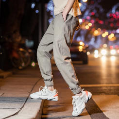 4 Colors M-5XL!2023 Men's Casual Pants Spring Loose Sweatpants Boys' Leggings Trendy High Street Cargo Pants Men Clothing