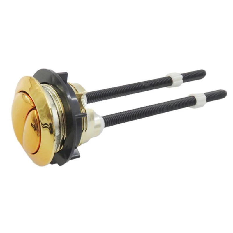 Description Picture 2 of item38mm Gold Toilet Tank Button Bathroom Toilet Push Button Single Button Toilet Old-fashioned Water Tank Cover Accessories