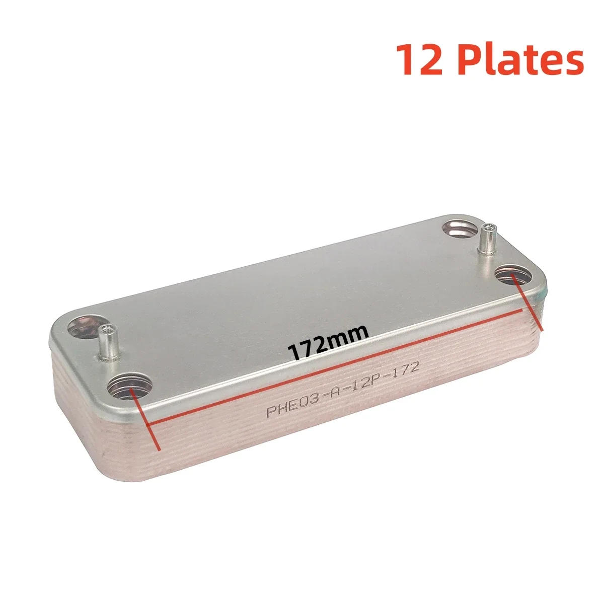 Description Picture 4 of item1pcs 11/12/16/20 Plates Heating Furnace Parts Gas Boilers Accessories Stainless Steel Heat Exchanger