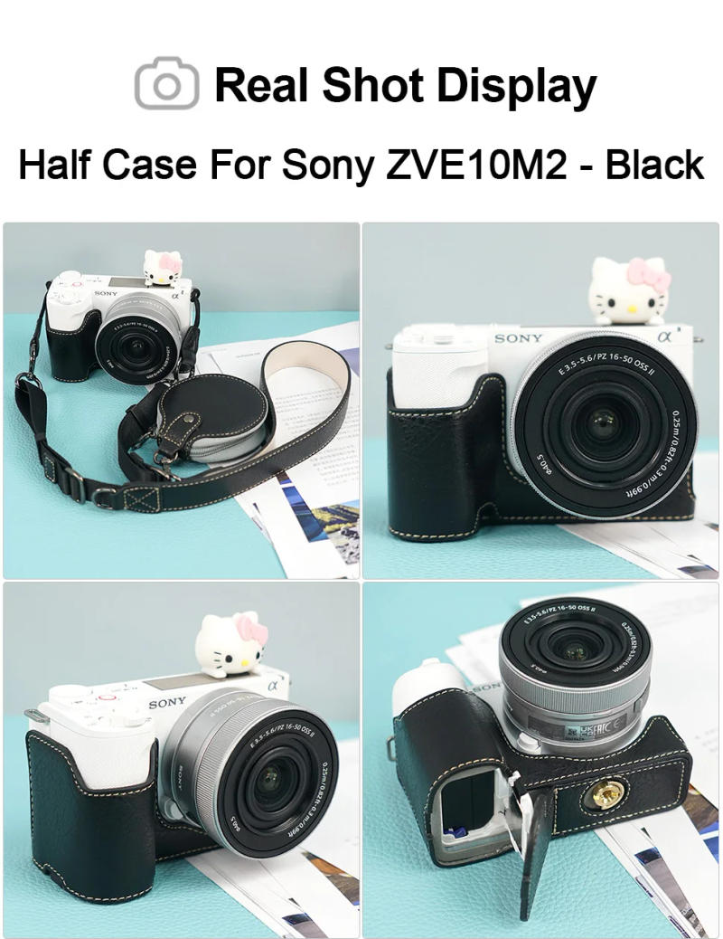 Description Picture 6 of itemCamera Case Protector for Sony ZV-E10 II Mark II ZVE10M2 ZVE10 II Base Baseplate Cover Pouch Shoulder Neck Strap 1/4Screw