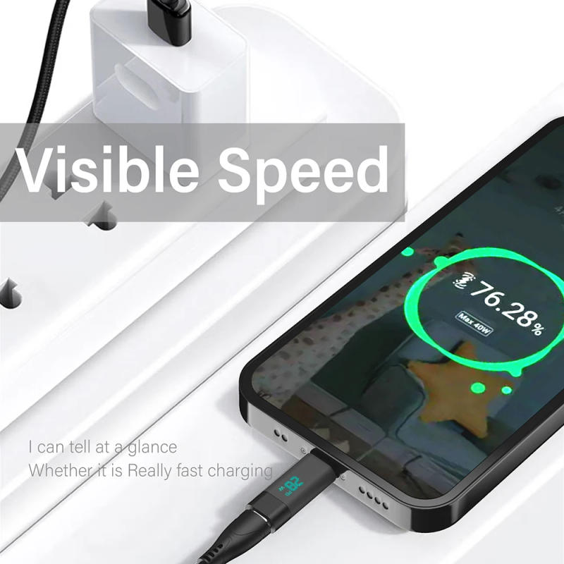 Description Picture 6 of item100W Power Digital Display Type C to Type C Adapter usb C Power Meter For USB to Type C Cable Type C to Type C Fast Charging