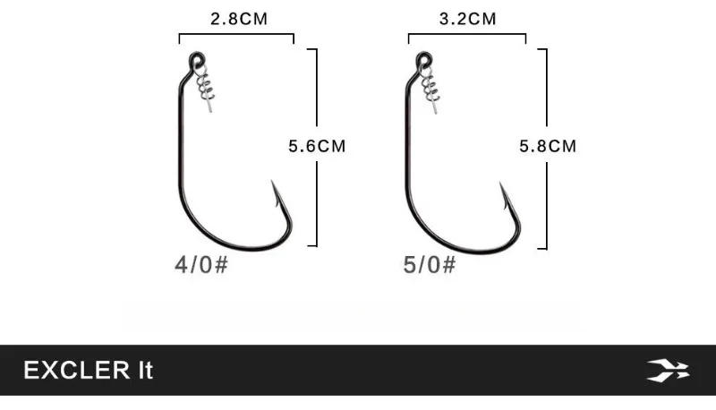 Description Picture 6 of item50pcs Weighted Wide Swimbait Hooks KitWeighted Fishing Hooks with Twist Lock Weighted WormHooks for Soft Worm Bass Fishing Hooks
