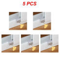 1-5Pcs Window Lock Security Lock Limit Sliding Door Windows Restrictor Child Safety Anti-theft Door Stopper Home Improvement