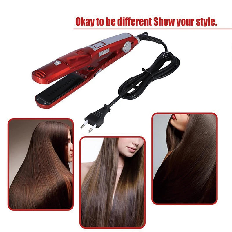 Description Picture 6 of itemPortable Steam Straightener Straight Iron Fast Heating Ceramic Steam Straightener Household Hair Styling Tool