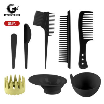 Amazon Hairdressing Comb Tool 8-Piece Set Hairdressing Supplies Baking Oil Dyeing Bowl Dyeing Brush Hair Gallery Hot Dyeing Set