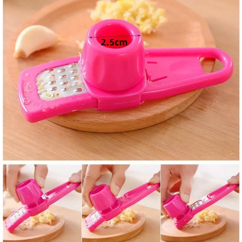Description Picture 5 of itemNew Ginger Garlic Crusher Press Garlic Grinding Grater Cutter Peeler Manual Garlic Mincer Chopping Tool Kitchen Accessories