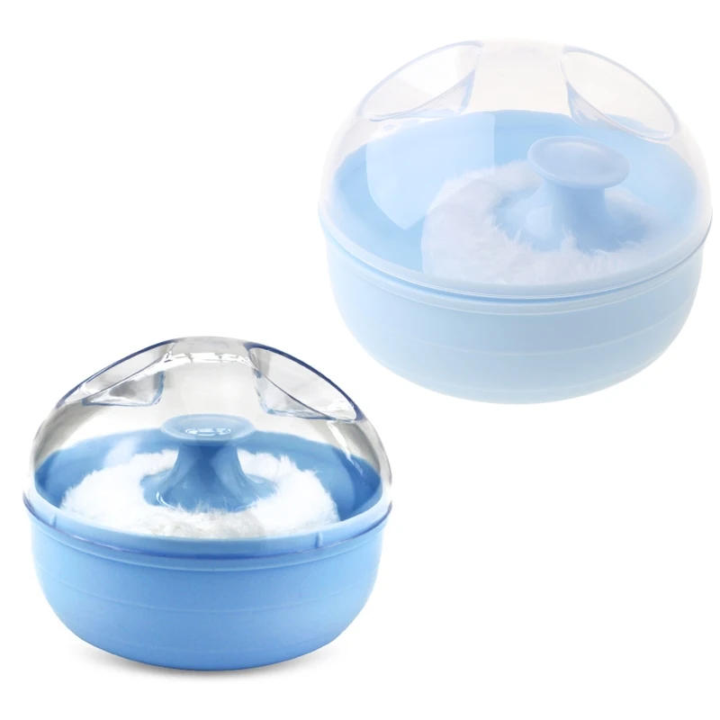 Description Picture 3 of itemPortable Large Empty Box Baby Powder Puff Cool Body Baby Prickly Heat Powder Sub-Bottling Children'S Storage Box Empty Container