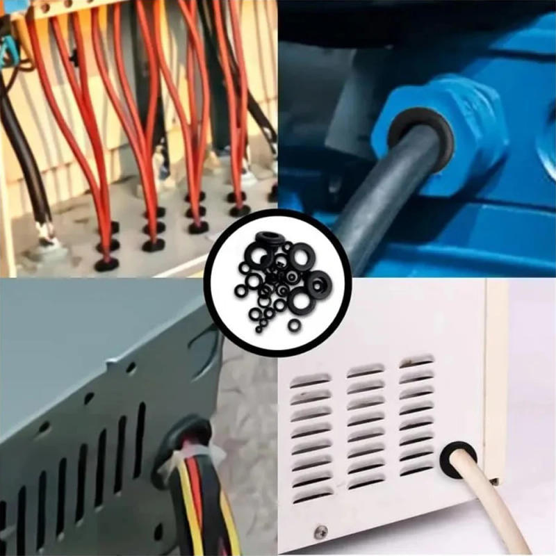 Description Picture 5 of item260Pcs Black Rubber Seal Ring Oil Sealing Grommet Wire O Ring Set ID 3 4 5 6 8 10 12mm Gasket Protects Cable Washer Hardware Kit