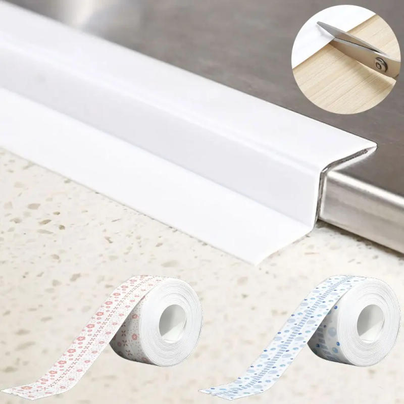 Description Picture 2 of itemMildew-proof Caulk Tape Double Line Self Adhesive Shower Tile Sealer Bathroom Tub Colorful Kitchen Sealant Strip Household