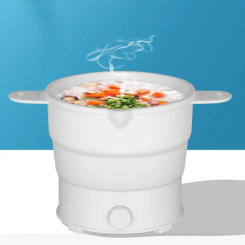 Folding Electric Cooker Pot Multifunction Mini Hot Rice  Student Dormitory Noodle For Kitchen Home Travel EU 800w