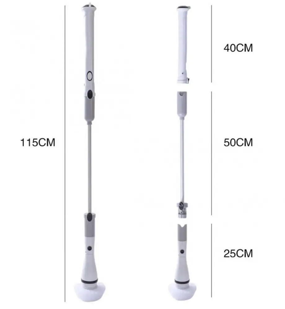 Description Picture 4 of itemEngineering Plastics Electric Multifunction Cleaning Brushes Rechargeable & Detachable Aluminium Alloy & Silicone 653231