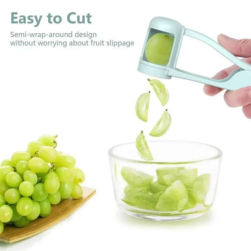 Description Picture 2 of itemTomato Slicer Cutter Grape Tools Cherry Fruit Salad Splitter Artifact for Toddlers Small Kitchen Accessories Cut Gadget for Baby