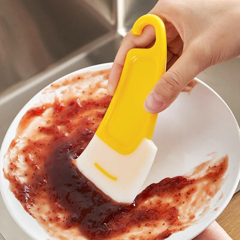 Description Picture 5 of itemCleaning Silicone Spatula, Soft Blade Scraper Brush, Dishes Cleaner Tools, Kitchen Utensils, Dish Brush, Pot