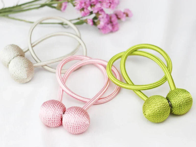 Description Picture 6 of item2Pcs Magnetic Curtain Tieback High Quality Clip Curtains Buckle Holder Decorative Home Polyester Curtains Accessories