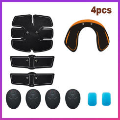 Ab Wireless Massage Stimulator Abdominal Muscle Trainer Vibration Body Slimming Machine Fat Burning Fitness Training Hip Workout