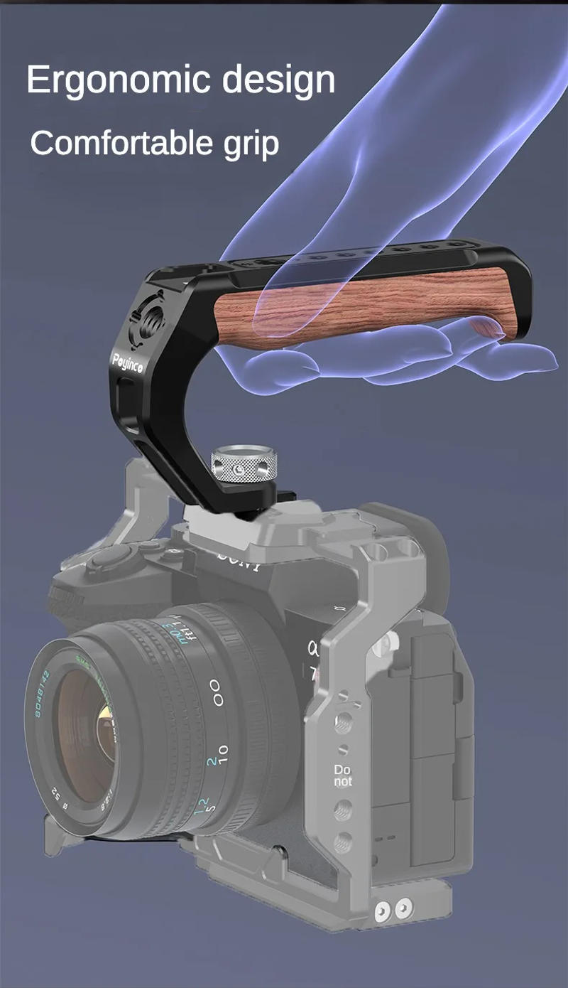 Description Picture 6 of itemCamera Top Handle Hand Grip Handgrip Arri Locating Screw Monitor Mic Rig Cold Shoe for Nikon Canon Sony DSLR Camera Cage handle