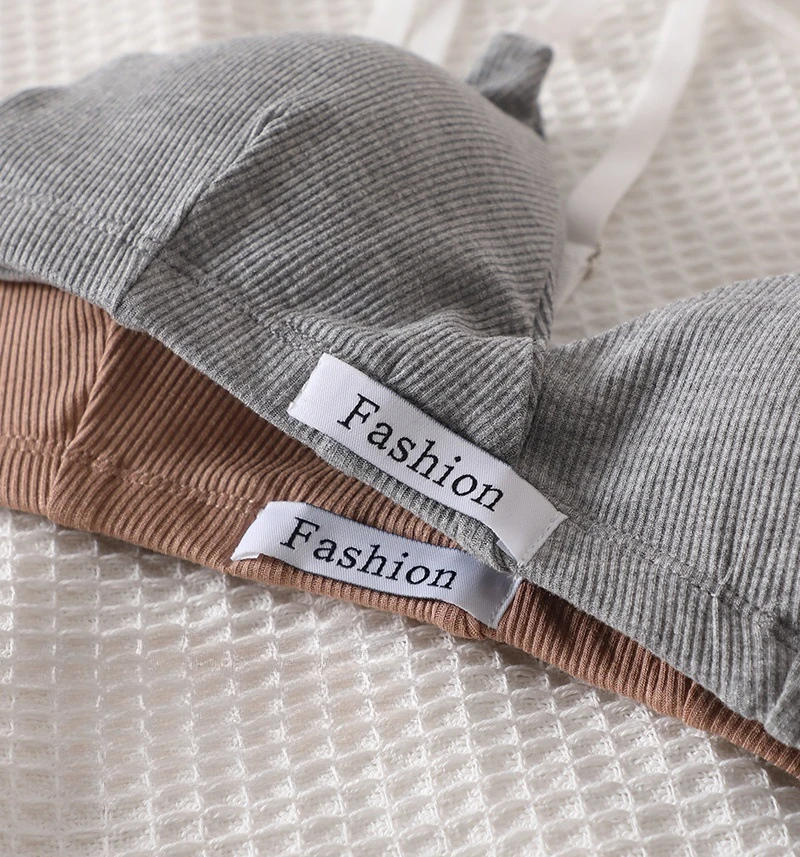 Description Picture 6 of itemSoft Cotton Underwear Sets Sexy Comfortable Bras Low Waist Panties V-neck Brassiere No Steel String Underwear Brief Sets