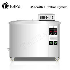 Tullker Filter Ultrasonic Cleaner Bath 45L Stainless Tank Engine Block Remove Heavy Oil Dust Rust Bicycle Ultrason Clean Machine