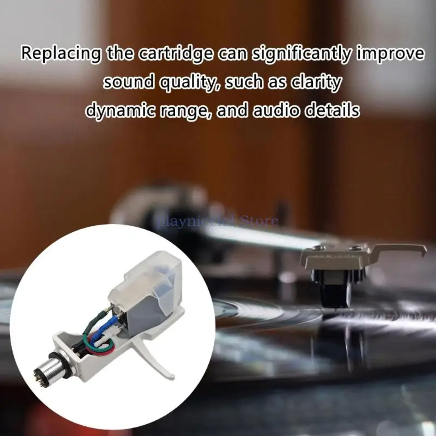 Description Picture 5 of itemAT-VM95E Turntable Cartridge Headshell for Record Player Cartridge Styluses Superior Sound Detail Music Experience