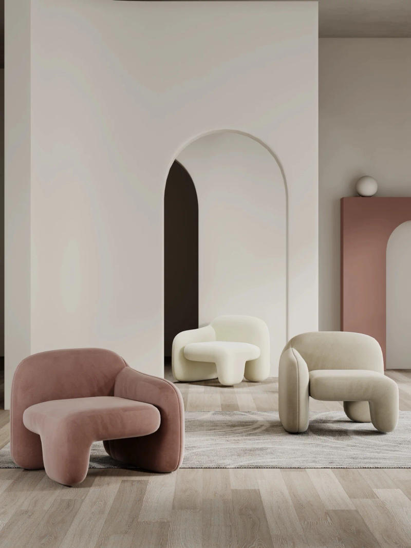 Description Picture 2 of itemSingle sofa chair light luxury negotiation table and chair side several combination of rest area leisure chair one table