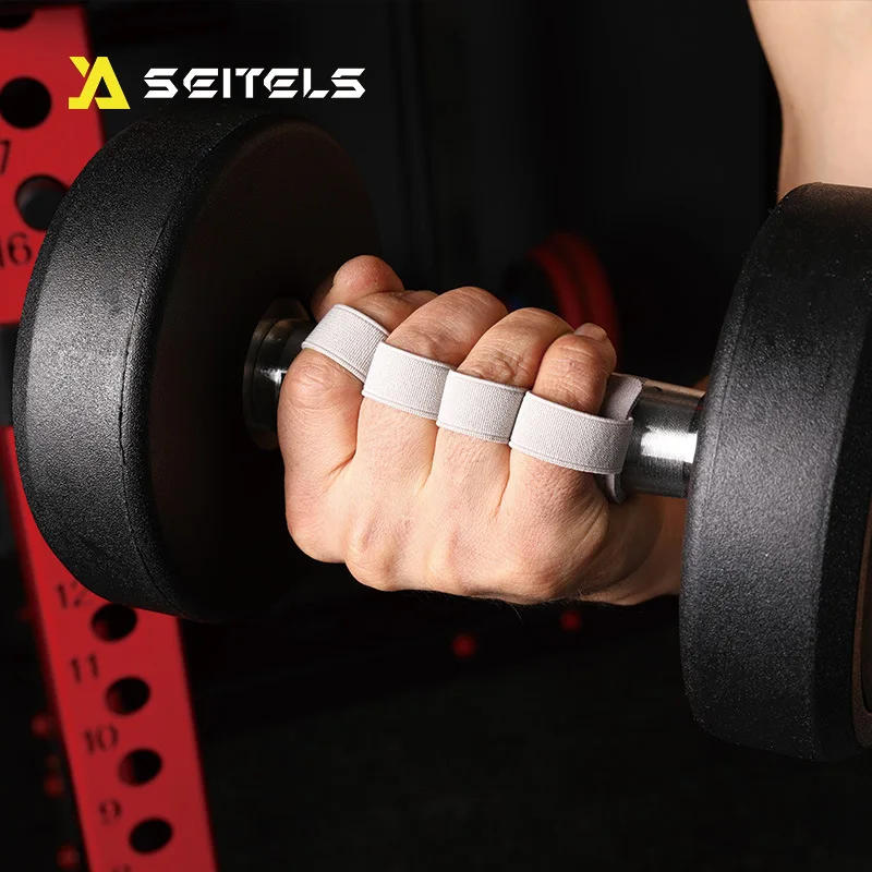 Description Picture 3 of itemFour-fingers Fitness Gloves Gym Barbells Weightlifting Cowhide Gloves Anti-slip Wear-resistant Palm Protect Workout Hand Support