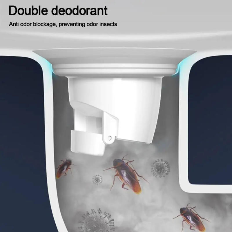 Description Picture 4 of itemAnti-Odor Squatting Pan Anti-smell Plug Plastic Deodorize Squatting Pit Smell Stopper Prevent Sewage Overflow white