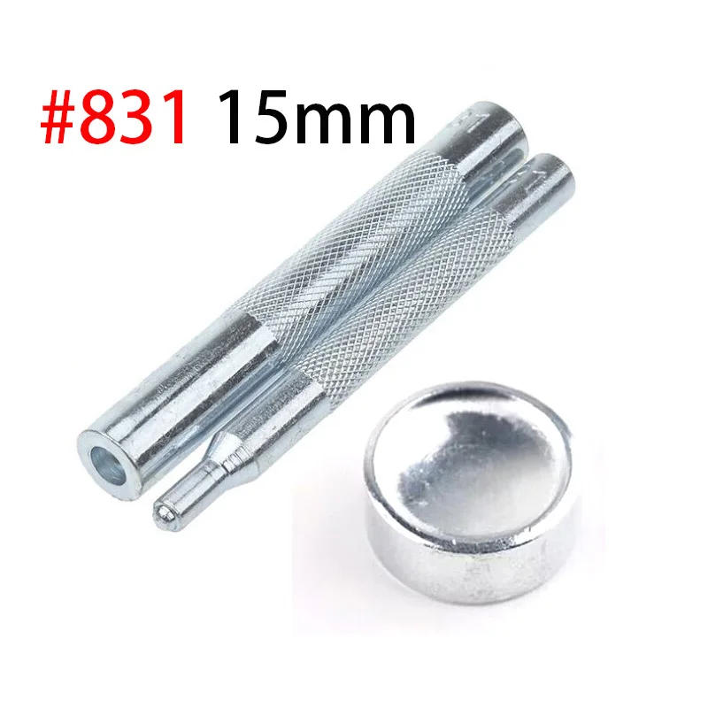 Description Picture 6 of item50Sets Leather Snap Fasteners Kit 10mm 12mm 15mm Metal Button Snaps Press Studs 4 Install Tools Leather Snaps For DIY Clothes