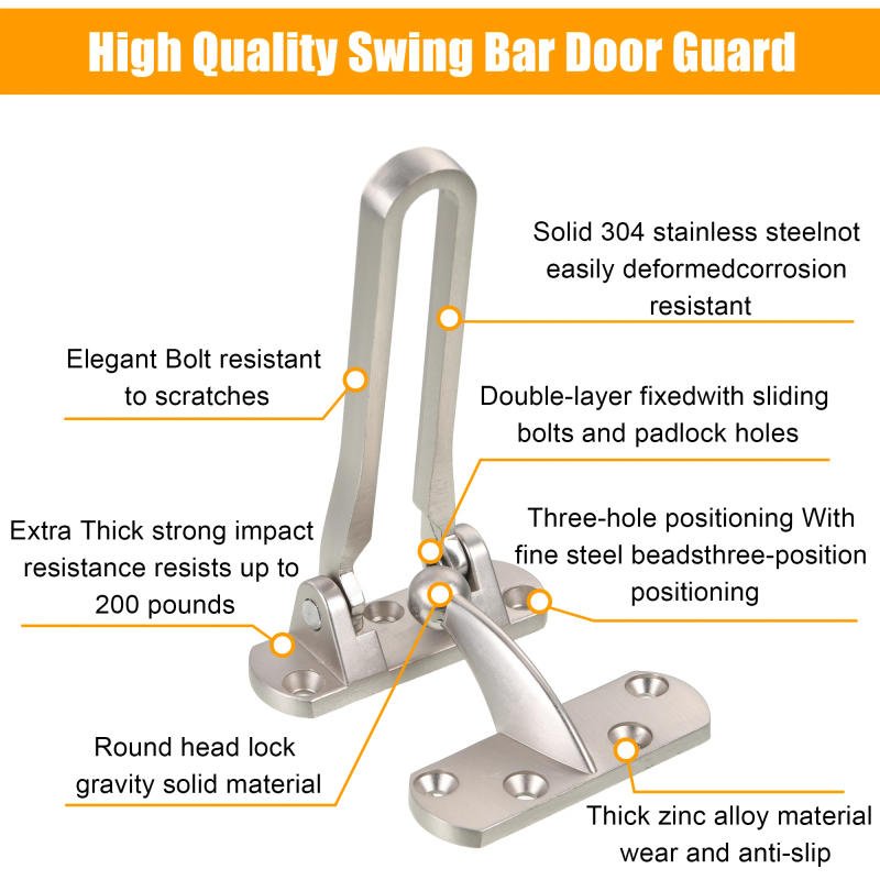 Description Picture 5 of itemEasy-to-Install Door Chain Lock For Improved Home Security Upgrade Home Security Door Buckle Stylish