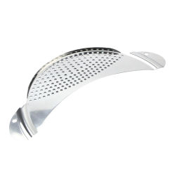 Stainless Steel Pan Pot Drainer Spaghetti Pasta Strainer Easy Draining Kitchen Tool (Silver) pot strainer