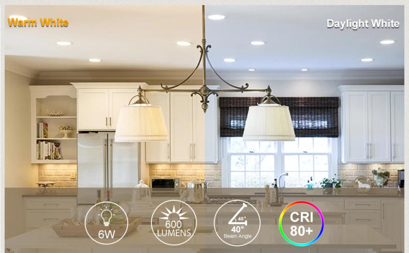 Description Picture 3 of item10-Pack GU10 LED Bulbs Dimmable 6W 600LM Spotlight 3000K Warm White, 60W Halogen Replacement, Dimmable 40 Degree