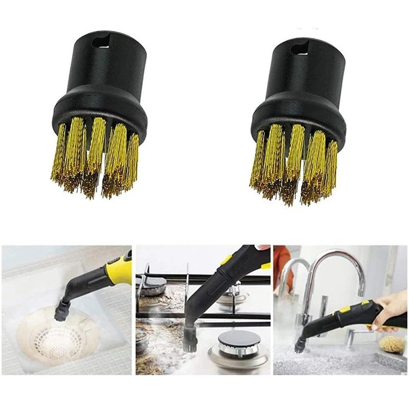 Description Picture 3 of itemBrass Wire Brush Tool Nozzles For Karcher Steam Cleaners SC1 SC2 CTK10 SC3 SC4 SC5 SC7 Replacement Accessories