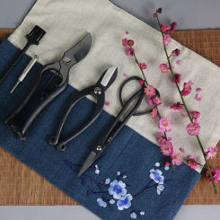 Japanese Style Florist Arrangement Tool Kit Set, Oharary Flower Art Scissors, Zen Bag