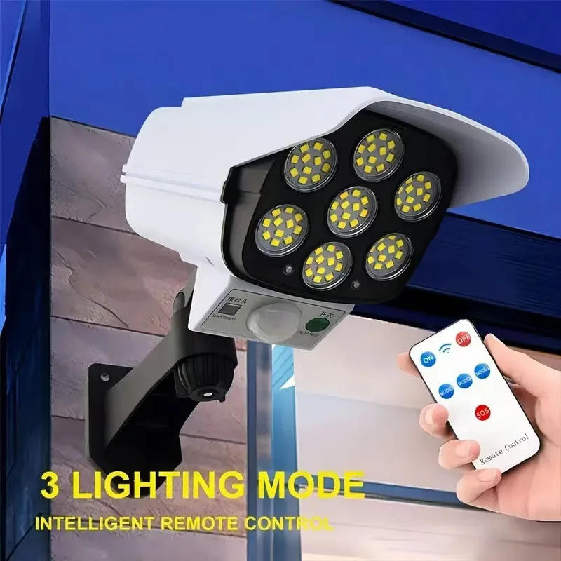 Description Picture 4 of itemWaterproof Solar Light Outdoor LED Lighting Wall Light Simulation Monitoring Garden Light Remote Control Fake Camera Wall Light