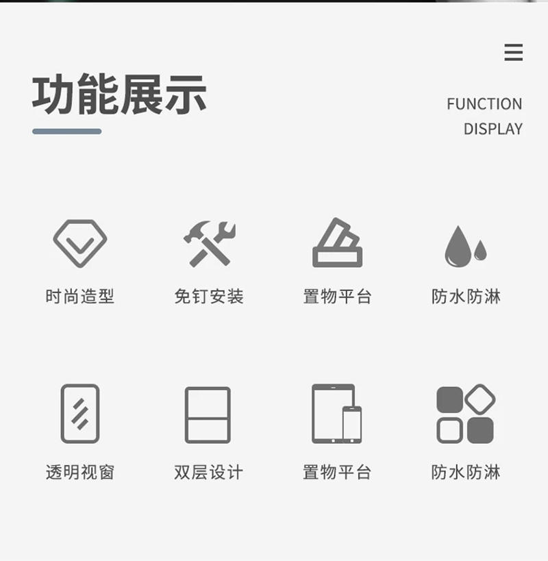 Description Picture 5 of itemY Creative Home Home Toilet Supplies Small Supplies Household Complete Collection Living Family Storage Rack Storage Fantastic