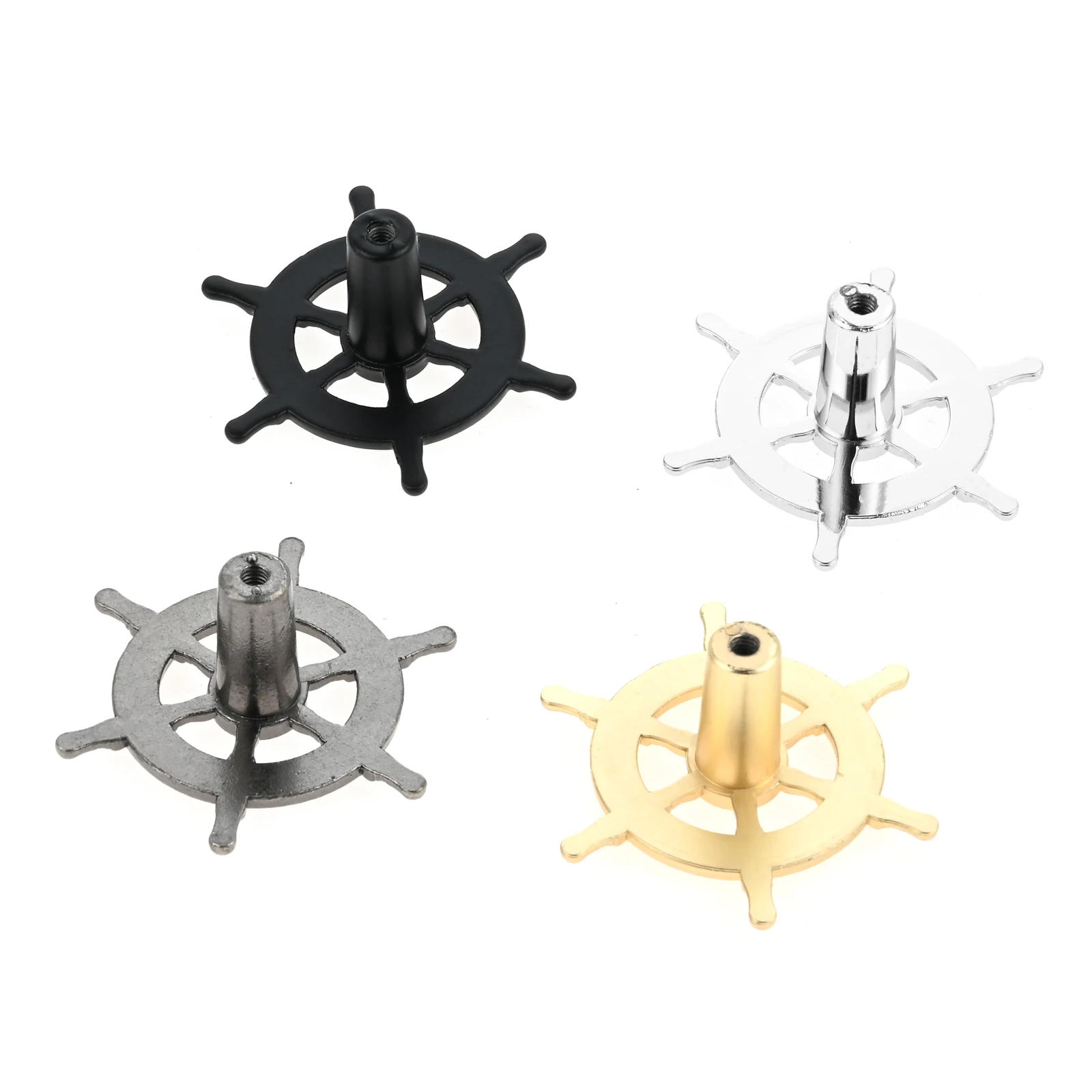 Description Picture 5 of item1pc Creative Wheel Shaped Handle With Screw Ship Steering Cabinet Drawer Knobs Accessories For Furniture Hardware Decoration