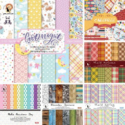 12 Sheets Various Styles of Decorative Paper Scrapbooking Handbook Diary Beautify Scrapbook Decoration Craft Background Paper