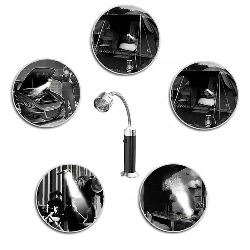 Description Picture 6 of item2pcs/set 9 LED BBQ Grill Flashlight Outdoor Super Bright Magnetic Base Barbecue Lights Soft Tube Torch Lighting Lamp