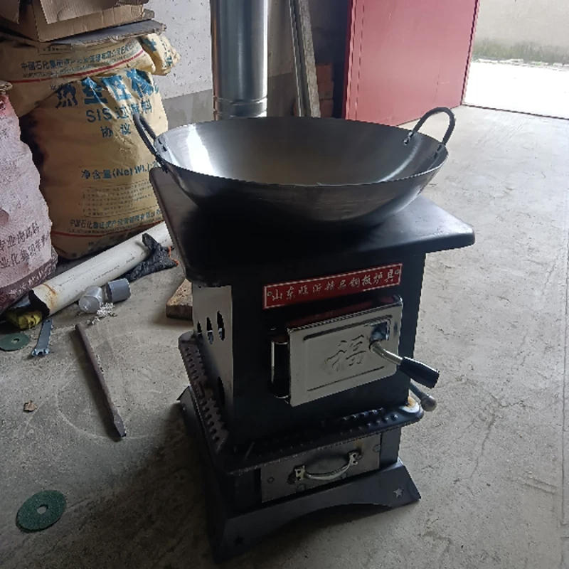 Description Picture 4 of itemIndoor Fire Pits Heating Stove Outdoor Patio Heaters Home Firewood Coal Dual-purpose Roasting Stove Multi-function Wood Stove