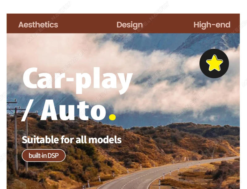 Description Picture 6 of item10.26/6.86inch Wireless Android Auto Carplay Smart screen car intelligent systems Universal Car Raido Screen Multimedia Player