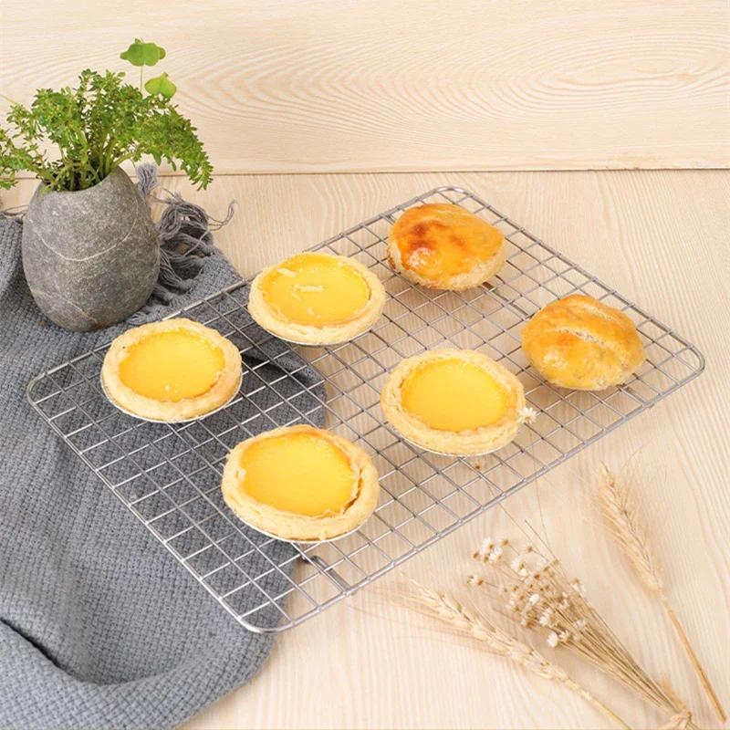 Description Picture 6 of itemStainless Steel Baking Tray Removable Cake Grid Cooling Rack Kitchen Non-stick Pizza Barbecue Biscuit Shelf Bakeware Suit Tools