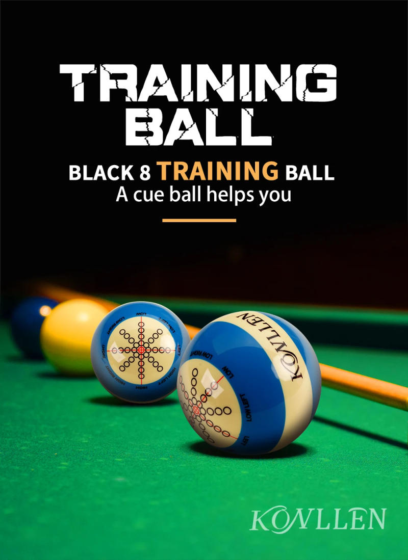 Description Picture 2 of itemKONLLEN Billiards Cue Ball Practice Training Artifact Replacement 2-1/4 / 2-1/16" Table Ball Practice Snooker Accessories