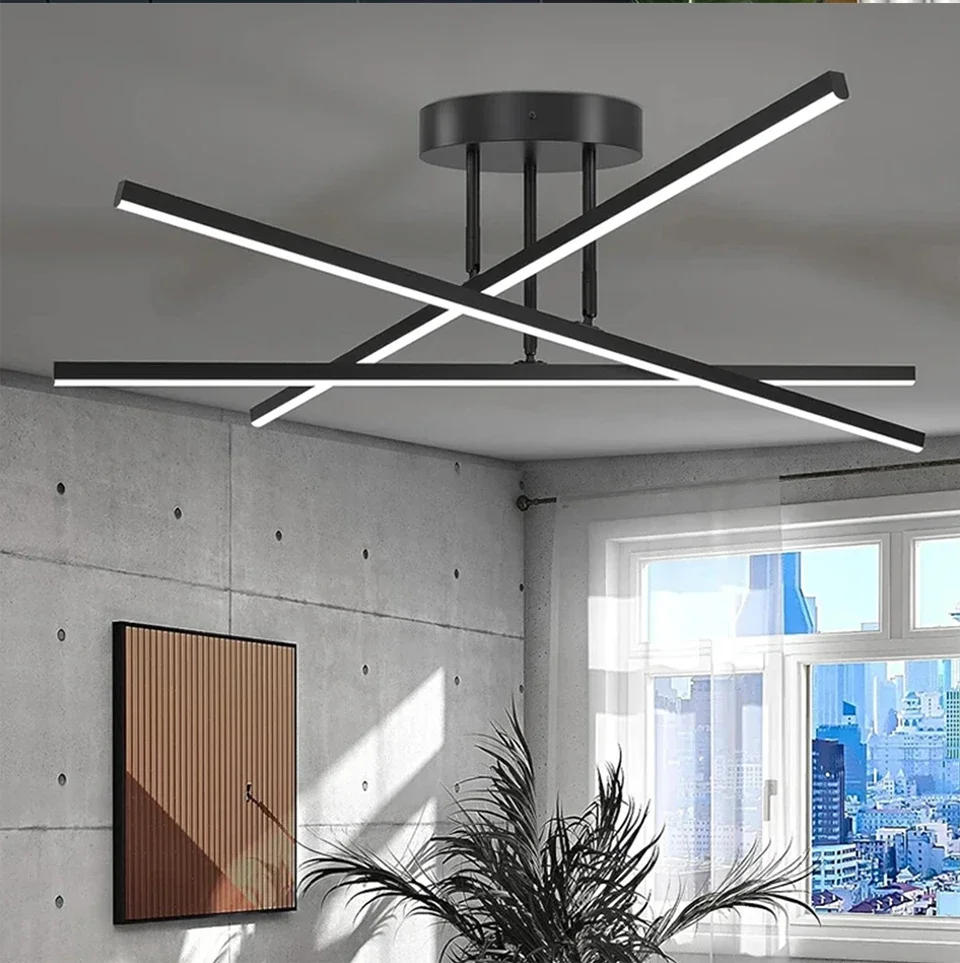 Description Picture 3 of itemCeiling Lamp Nordic Modern LED Lamps Living Room Dining Room Bedroom Lights Ceiling Chandelier Pendant Lights Room Decoration