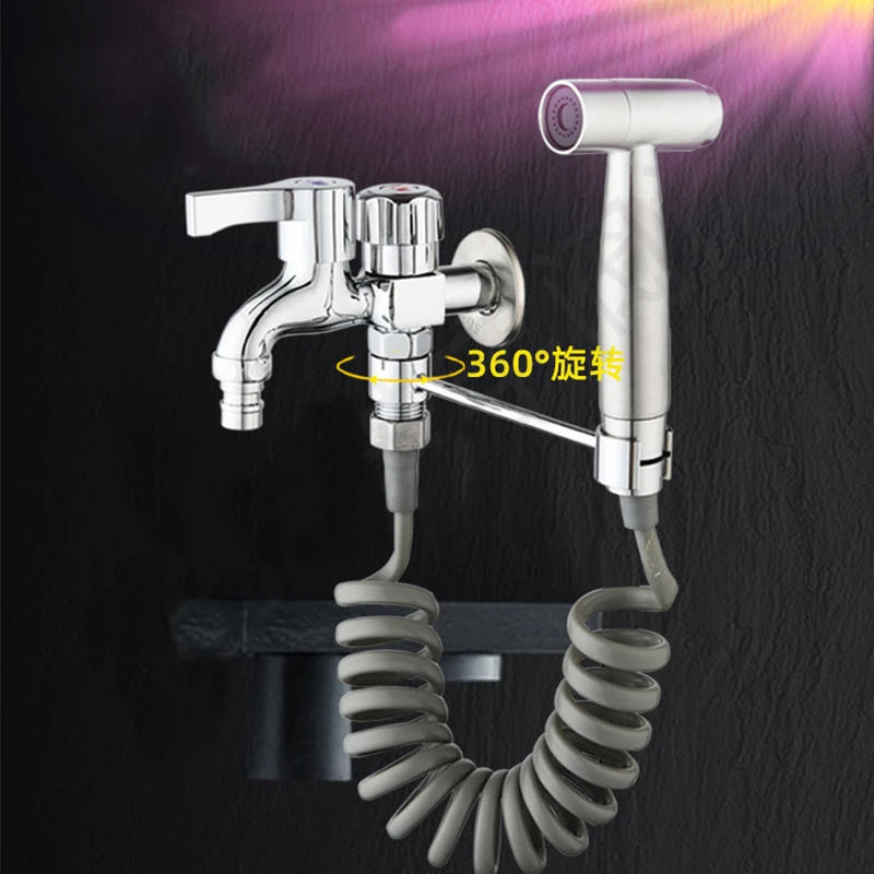 Description Picture 2 of item1Pcs Handheld Shower Holder Wall Mounted Adjustable Bracket Toilet Sprayer Base Support Universal Faucet Replacement Parts