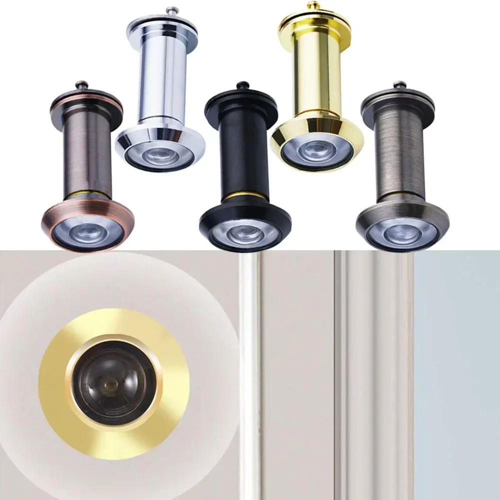 Description Picture 4 of itemDoor Viewer 200 Degree Wide Angle Peephole Security Door Viewers With Privacy Cover Adjustable Glass Lens Furniture Hardware